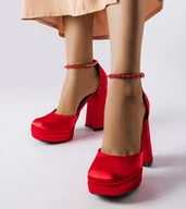 Czółenka - Czerwony czółenka na wysokim słupku Elida - Gemre - miniaturka - grafika 1