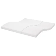 Materace - vidaXL Materac piankowy, biały 200x200 cm, 7-strefowy, twardość 20 ILD - miniaturka - grafika 1