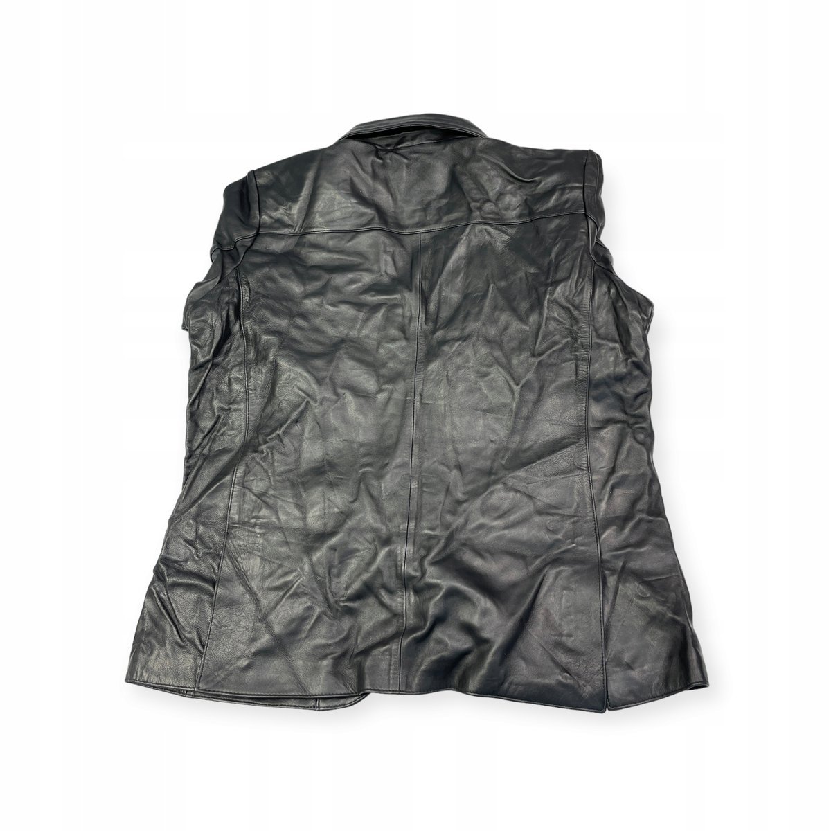 Skórzana kurtka męska czarna REAL LEATHER XL