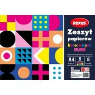 Szkolne artykuły papiernicze - Beniamin Zeszyt papierów kolorowych kredowanych Fluo A4 8 kartek - miniaturka - grafika 1
