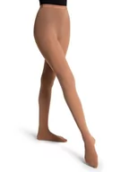 Rajstopy - Capezio Ultra miękkie rajstopy przejściowe dla kobiet, rajstopy damskie bez stóp lub stóp do występów tanecznych, wszechstronne i wspierające rajstopy z paskiem z dzianiny - miniaturka - grafika 1