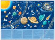 Mały naukowiec - ArtGlob, Układ Słoneczny Młodego Odkrywcy mapa ścienna dla dzieci na podkładzie w drewnianej ramie - miniaturka - grafika 1
