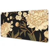 Podkładki na biurko - Duża mata na biurko Duży biały kwiat 90x45 cm - miniaturka - grafika 1