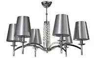 Lampy sufitowe - Witek Home Lampa sufitowa Witek Home Lampa wisząca kryształowa Silver Glam 5054/6 295811 - miniaturka - grafika 1