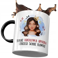 Kubki - Kubek Czarny Dla Apoliny Koleżanki Żony na Prezent z Nadrukiem ze Zdjęciem + Opakowanie na prezent (wzór 04) - miniaturka - grafika 1