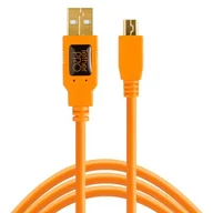Kable światłowodowe - Tether Tools Kabel USB USB 2.0 4.6 m Pomarańczowy CU5451 - miniaturka - grafika 1
