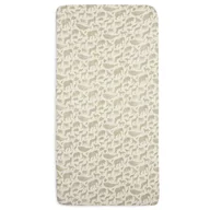 Prześcieradła dla dzieci - Jollein prześcieradło do kosza/kołyski/gondoli/łóżeczka 90x50 cm ANIMALS Olive Green - miniaturka - grafika 1