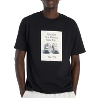 Koszulki męskie - Koszulka męska New Balance MT61B0WFBK - czarna - miniaturka - grafika 1