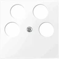 Gniazdka elektryczne - Merten Płytka Centralna z 4 Otworami do Gniazd ANKARO 296525 - miniaturka - grafika 1