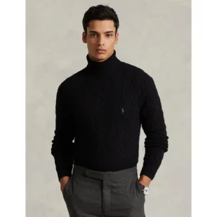 POLO RALPH LAUREN Wełniany golf | Slim Fit | z dodatkiem kaszmiru - Swetry męskie - miniaturka - grafika 1