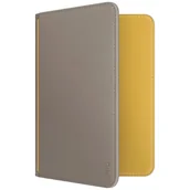 Telefony stacjonarne - Etui na paszport UNIQ Belmont blokada RFID szaro-żółty - miniaturka - grafika 1