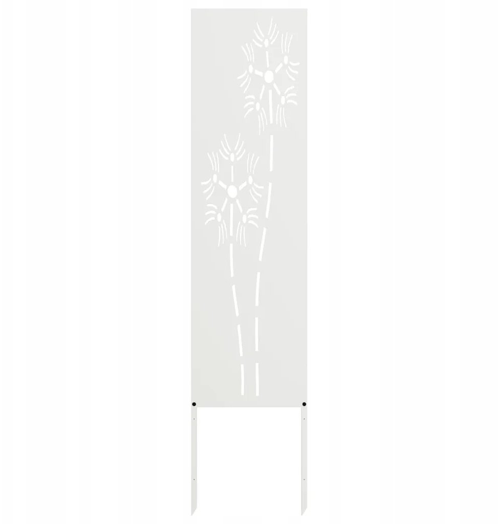 vidaXL Dekoracyjny panel ogrodowy Inny Biały 32 x 140 cm