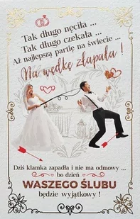 Kartki ślubne wesołe z życzeniami 5K16 - Kartki okolicznościowe i zaproszenia - miniaturka - grafika 1