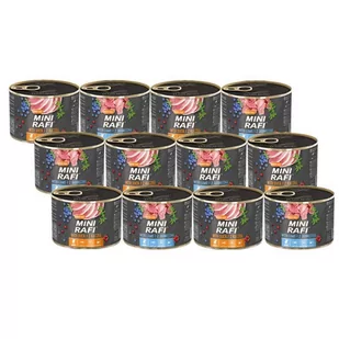 Dolina Noteci Mini Rafi MIX 12x185g 51999-uniw - Mokra karma dla psów - miniaturka - grafika 1