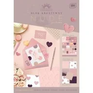 Zabawki kreatywne - Interdruk Blok kreatywny z naklejkami A4 Nude 80/170g - miniaturka - grafika 1
