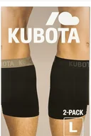Majtki męskie - Bokserki Męskie Kubota 2 Szt. Czarne - miniaturka - grafika 1