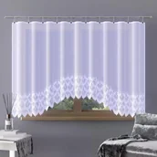 Firany - Firanka gotowa żakardowa Alisma A149 300x160 cm biała łuk - 160 cm 300 cm - miniaturka - grafika 1