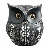 Figurki dekoracyjne - Sowa Figurka Dekoracyjna Ozdobna Czarna Sówka 15Cm - miniaturka - grafika 1