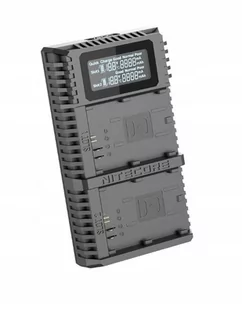 Ładowarka Usb Na 2x Akumulator Do Canon Lp-e6 / Lp-e6n / Lp-e6nh + Ekran Lcd - Nitecore Ucn2 Pro - Ładowarki i akumulatory - miniaturka - grafika 1