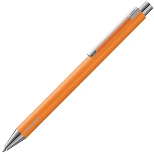 Lamy econ długopis 240 ze stali nierdzewnej w matowym i charakterystycznie zakrzywionym klipsie, w zestawie wkład o dużej pojemności M 16 czarny szerokość kreski M - Długopisy - miniaturka - grafika 1