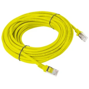 Lanberg Patch cord kat.5E 10M żółty PCU5-10CC-1000-Y - Patchcordy - miniaturka - grafika 1