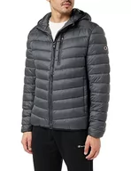 Kurtki męskie - Champion Legacy Outdoor-Hooded Light Nylon Kurtka Mężczyźni, Grigio Grafite/Nero, XL - miniaturka - grafika 1