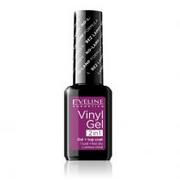 Odżywki do paznokci - Eveline Vinyl Gel winylowy lakier do paznokci+top coat 2w1 207 12ml - miniaturka - grafika 1