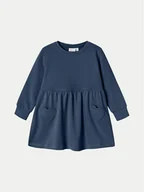 Sukienki i spódniczki dla dziewczynek - NAME IT Sukienka dzianinowa 13231933 Granatowy Relaxed Fit - miniaturka - grafika 1