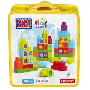 Mega Bloks Fist Builders Ćwiczymy alfabet ABC DKX58 - Klocki - miniaturka - grafika 1