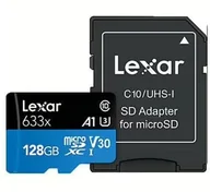 Karty pamięci - Karta Lexar 633x MicroSDXC 128 GB UHS-I/U3 A1 V30 LMSBLPL128G-BNANG - miniaturka - grafika 1