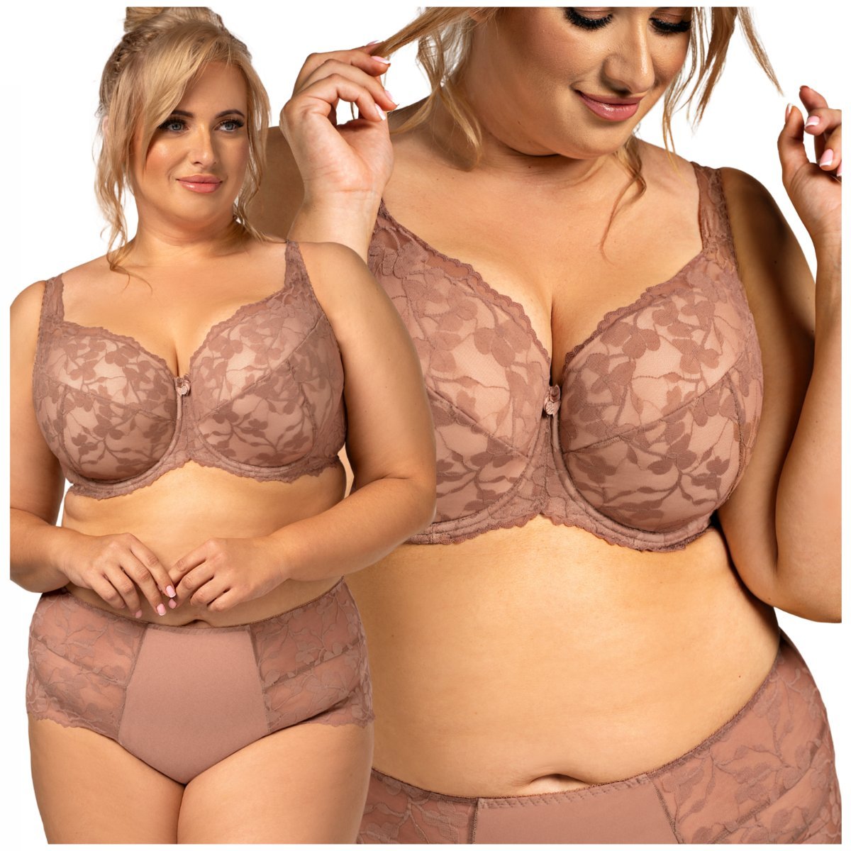 Biustonosz Nessa ANA padded beż 75F