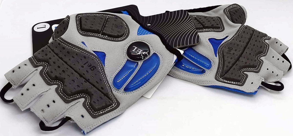GIYO Krótkie Rękawiczki Rowerowe z Żelem Amortyzującym Rozmiar XL Blue