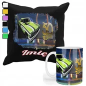Gadżety dla niej i dla niego - ZESTAW KUBEK + POSZEWKA Z NADRUKIEM-DLA FANA PREZENT SAMOCHODY AUTA AUTA +I - miniaturka - grafika 1