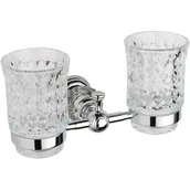 Kubki na szczoteczki do zębów - Kubek na szczoteczki MEXEN Estela, podwójny, srebrny - miniaturka - grafika 1