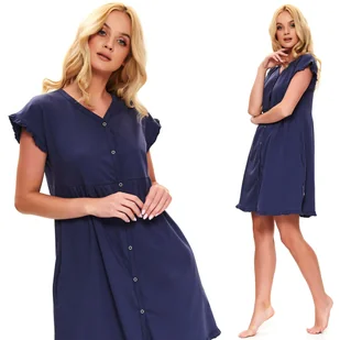 Doctor Nap 9600 koszula do karmienia granatowa L - Piżamy ciążowe Doctor Nap 9600 koszula do karmienia granatowa L - Piżamy ciążowe - miniaturka - grafika 1