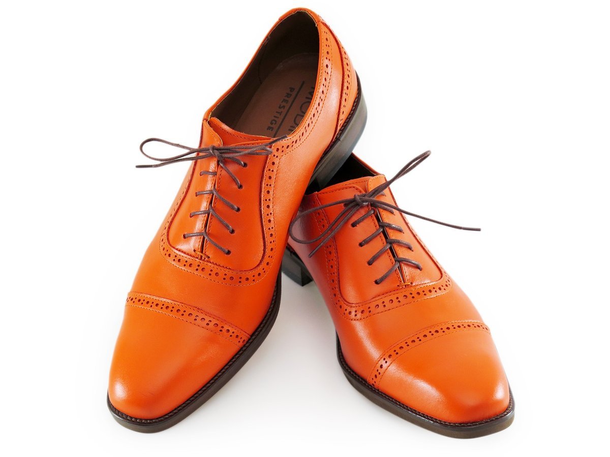 Pomarańczowe buty męskie Brogsy Modini - Adelaide T213 42