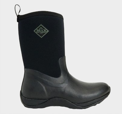 MUCK BOOT CZARNE WODOODPORNE KALOSZE Z TKANINY I GUMY ZA KOSTKĘ 39 16GA