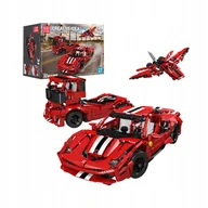 Klocki - KLOCKI TECHNIC FERRARI CIĘŻARÓWKA ODRZUTOWIEC ZESTAW 3W1 IDEALNY NA PREZENT - miniaturka - grafika 1