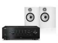 Zestawy stereo - Yamaha R-N800A (czarny) + 606 S3 (biały) - miniaturka - grafika 1