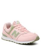 Buty dla dziewczynek - New Balance Sneakersy GC574CT1 Różowy - miniaturka - grafika 1