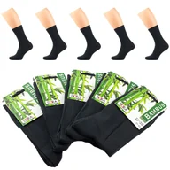 Skarpetki męskie - 5X Skarpetki Skarpety Bambusowe Męskie Ciemnoszare Premium 44-46 - miniaturka - grafika 1