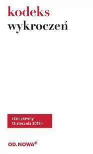Kodeks wykroczeń - E-booki - prawo - miniaturka - grafika 1