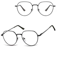 Okulary korekcyjne, oprawki, szkła - Okulary zerówki lenonki oprawki korekcyjne medium M294D czarne - miniaturka - grafika 1