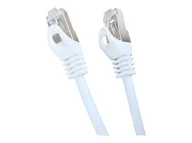 Kable miedziane - GEMBIRD PP6A-LSZHCU-W-0.5M patchcord RJ45 cat.6A SFTP LSZH 0.5m biały - miniaturka - grafika 1