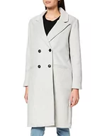 Płaszcze damskie - OBJECT Damski płaszcz blezerowy OBJLINEA Coat NOOS Light Grey Melange, 40 - miniaturka - grafika 1