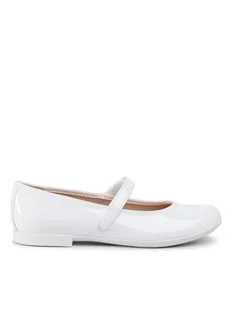 Geox Baleriny J Plie' A J0255A 000HH C1000 D Biały - Buty dla chłopców - miniaturka - grafika 1