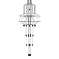 Lampy sufitowe - KingHome Lampa wisząca FLUSSO 43 - metal, akryl JD0032-43P - miniaturka - grafika 1
