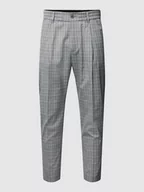 Spodnie męskie - Spodnie materiałowe ze wzorem w kratę model ‘CHASY’ - miniaturka - grafika 1