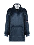 Bluzy damskie - Geographical Norway Bluza polarowa "Uddy" w kolorze granatowym - miniaturka - grafika 1