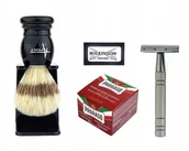 Mydła - Tradycyjne golenie, pędzel+maszynka+mydło Zestaw - miniaturka - grafika 1